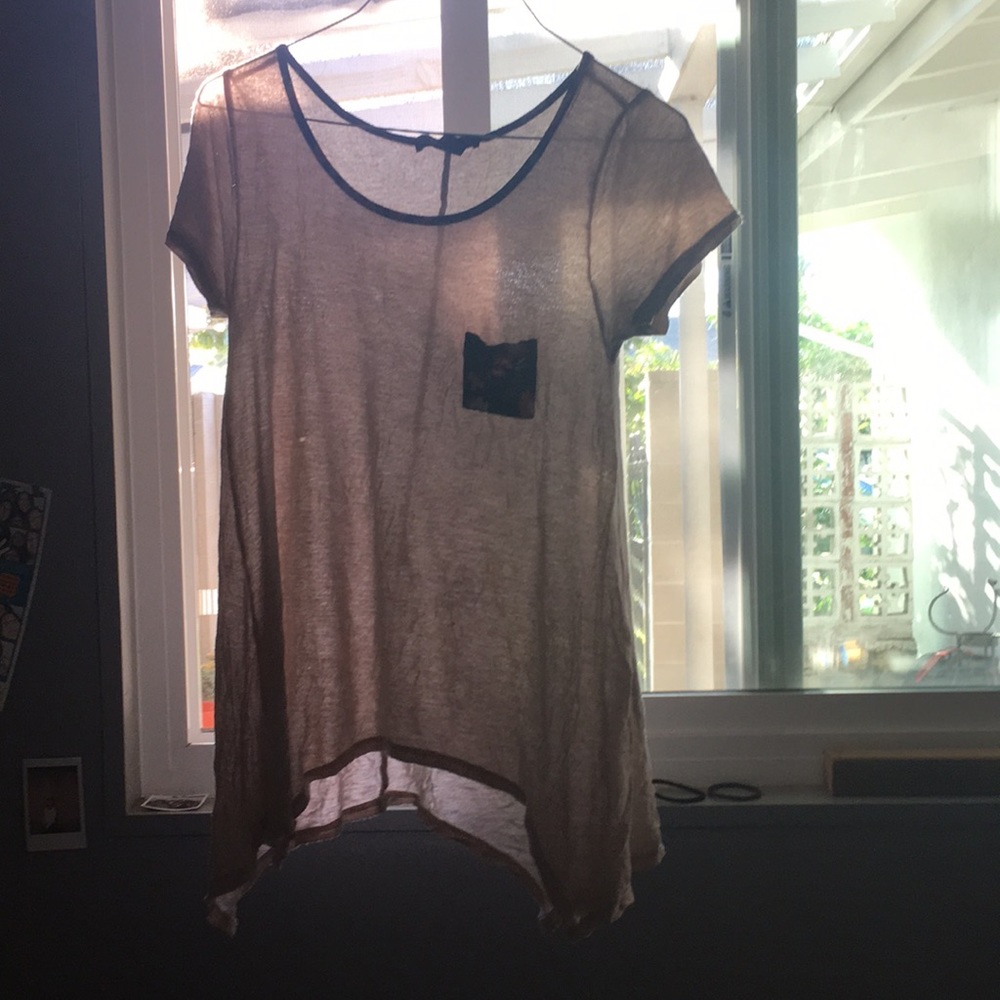 Slightly Floral Long T-Shirt